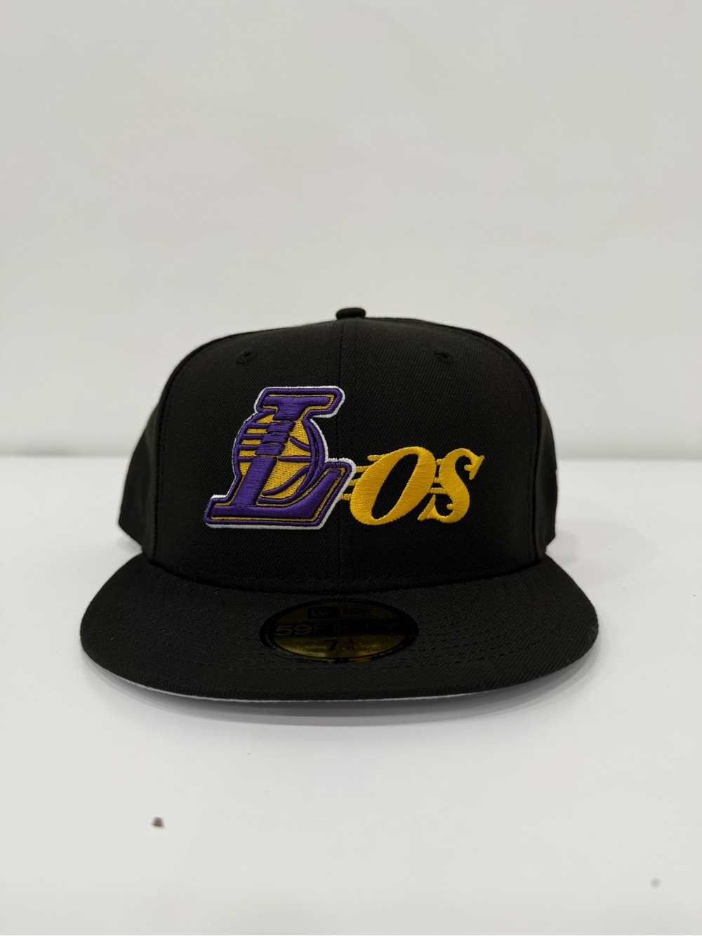 Los Angeles Lakers Born x Raised New Era NBA 59FIFTY Fitted Hat Cap Size 7 3/8